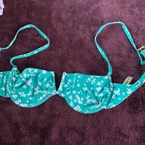 Shein swim floral print bikini top